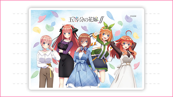 VIASOカード（五等分の花嫁∬デザイン）新規ご入会特典　描きおろしステッカーをプレゼント！
